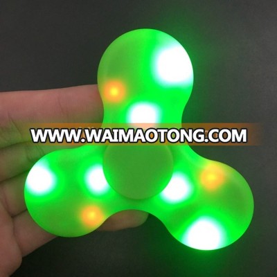 Newest light up LED fidget spinner with bluetooth speaker anti anxiety desk toy