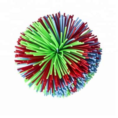 2018 hot selling monkey stringy balls, silicone fluffy juggling bouncing koosh ball