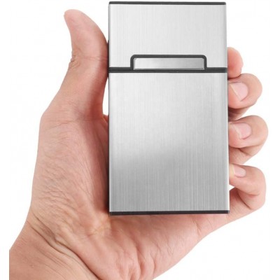 Fashion Light slim Aluminum Pocket Cigarette Case Box Storage Tobacco Holder ciga Container Gift Box