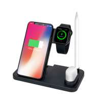 Multifunctional Charging Stand foldable QI wireless charger dock For Iphone Iwatch TWS headphone for Airpods for Apple pen