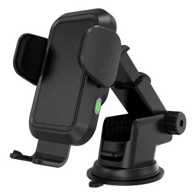 10W Qi Wireless Fast Charging Car Holder Mount Auto-Clamping Car Mount Windshield Dashboard Air Vent Mobile Phone Holder